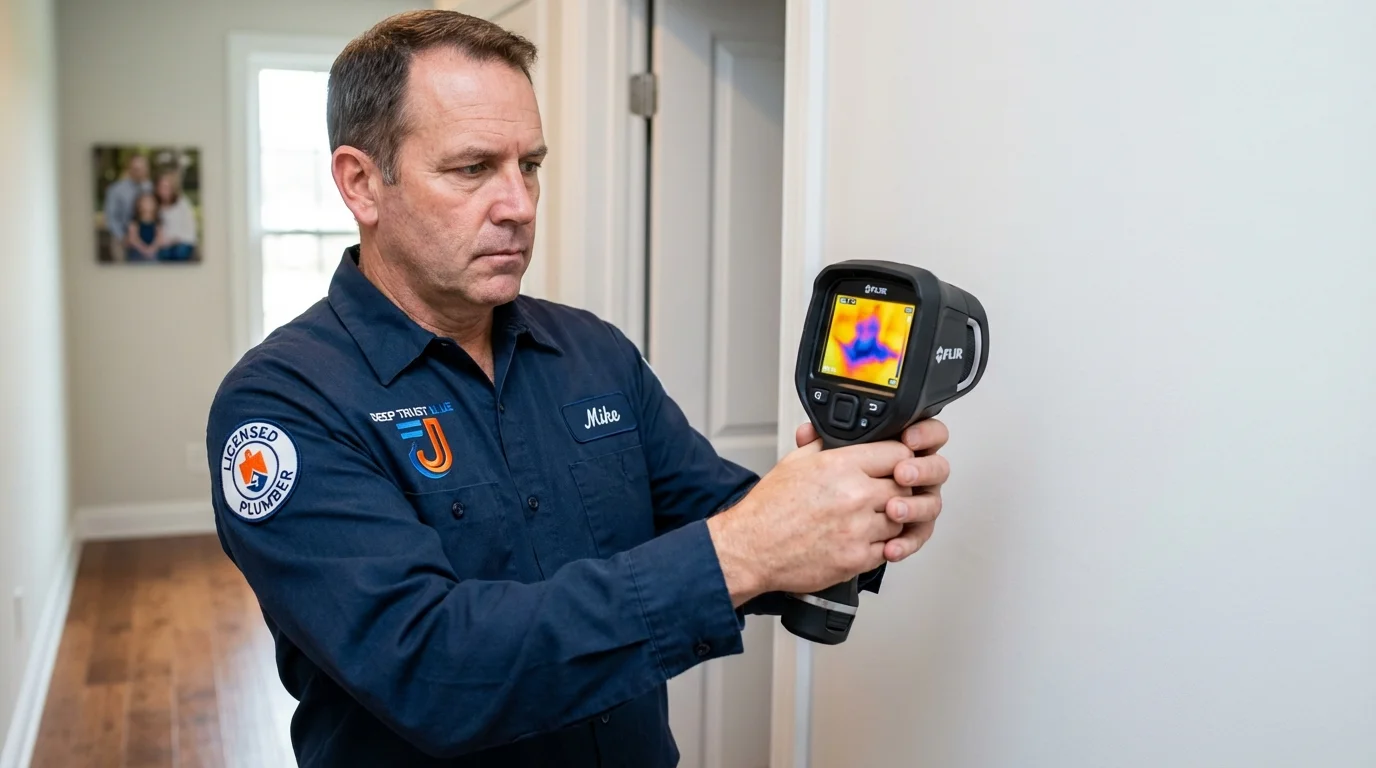 Thermal imaging leak detection by Johns Plumbing LLC in Wilmore